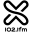 La X 102.1 FM station logo