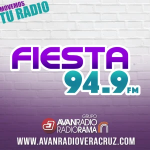 94.9 Fiesta (Veracruz) - 94.9 FM - XHFM-FM - Grupo AvanRadio Radiorama - Veracruz, Veracruz station logo