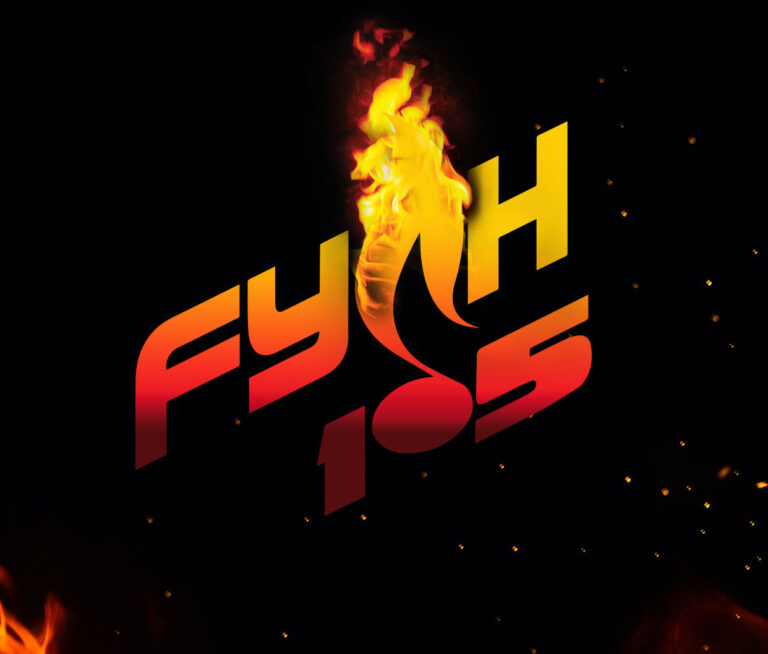 Fyah105 FM station logo