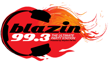 BLAZIN 99.3FM station logo