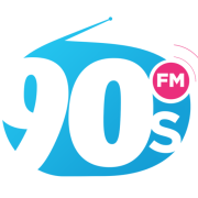 90s FM station logo