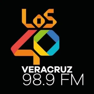 98.9 LOS40 (Veracruz) - 98.9 FM - XHWB-FM - Radiópolis - Boca del Río, Veracruz station logo