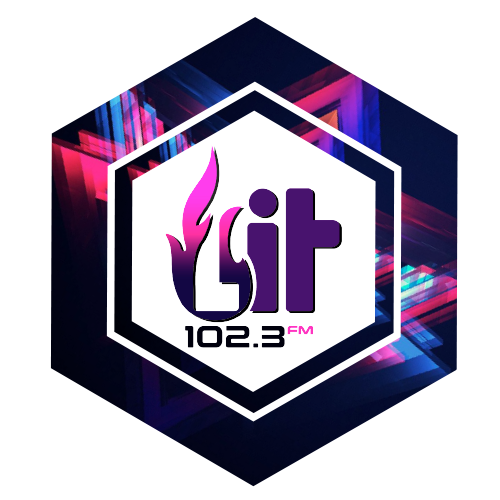 LIT 102.3FM station logo